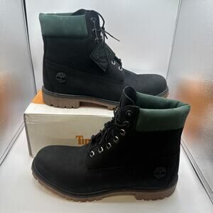 Timberland 6-Inch Premium Boots Mens Size 12 Black Suede Lace Up Tried On
